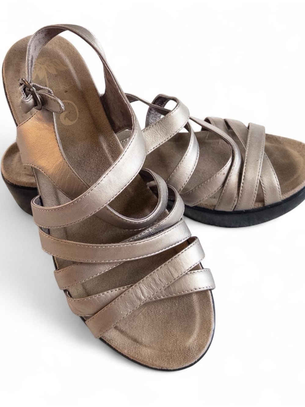 Dansko Gold Strappy Leather Sandals Women’s Size 38 (US 7.5) Comfort
